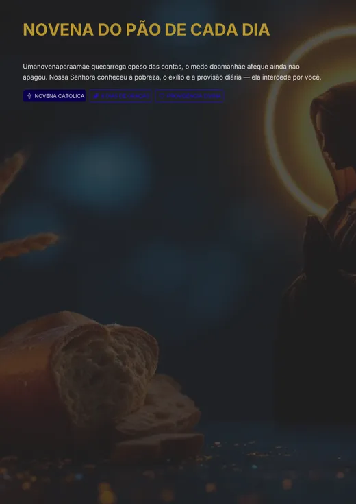 Capa do e-book Novena do Pão de Cada Dia